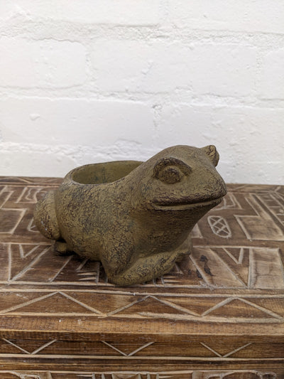 Concrete Frog Planter