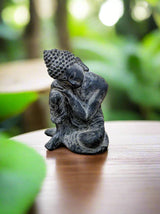 Black Resin Buddha