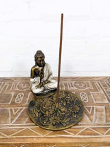 White Buddha Incense Holder