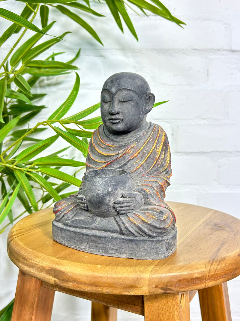 Monk Candle Holder