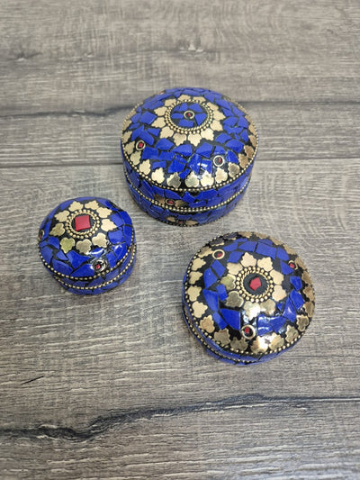 Set Of Three Metal Boxes