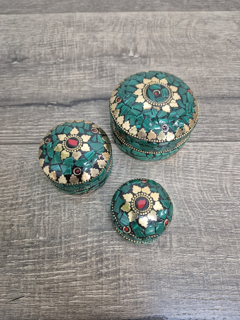 Set Of Three Metal Boxes