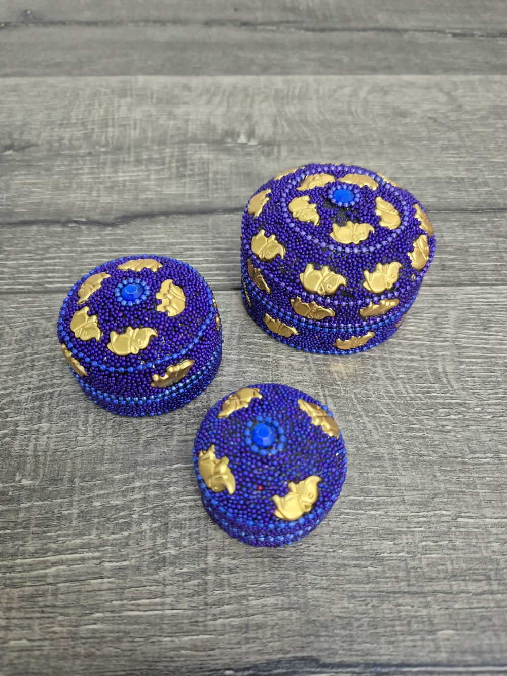 Set Of Three Metal Boxes
