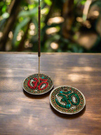 Metal OM Incense Holder