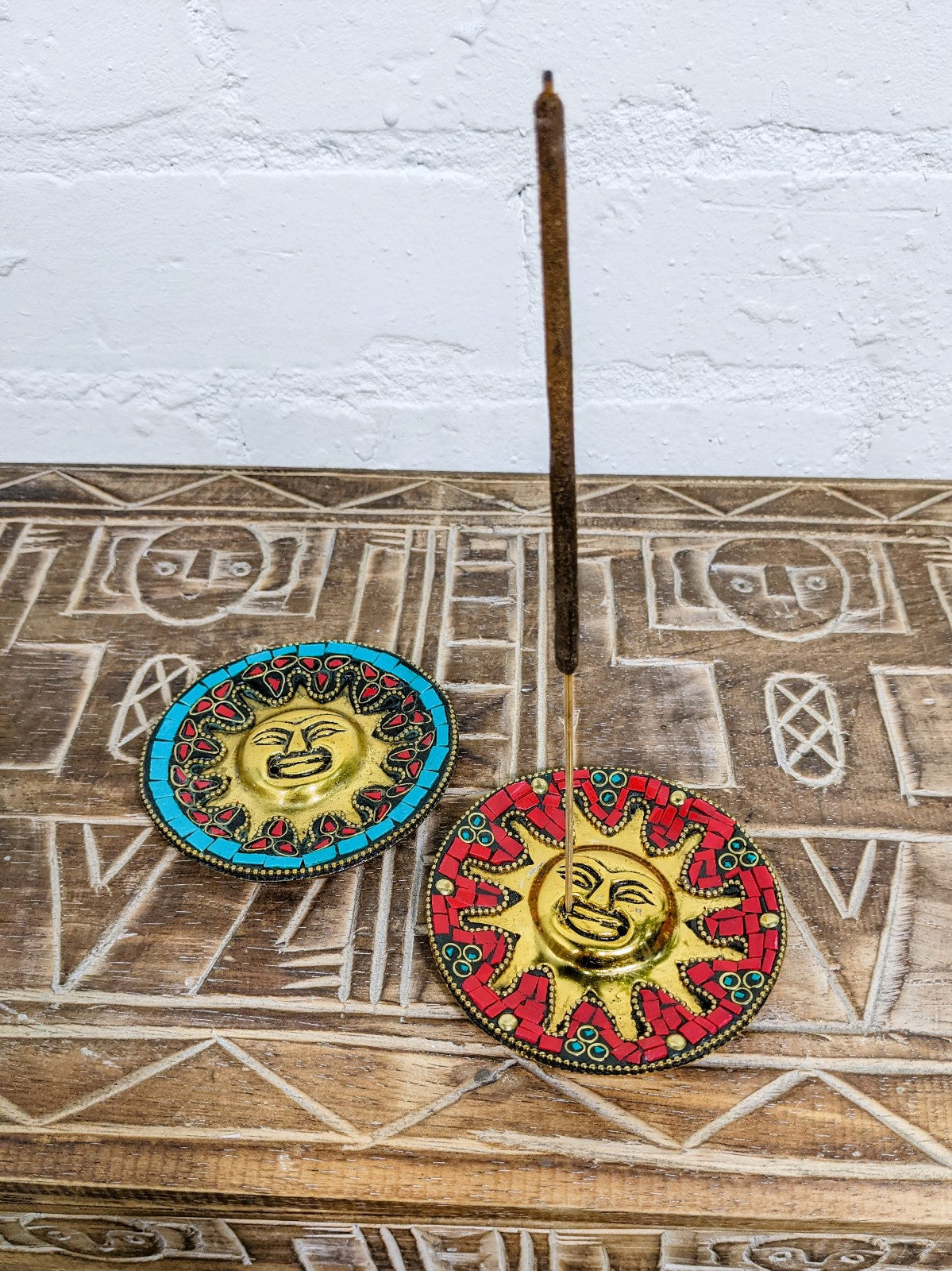 Metal Sun Incense Holder