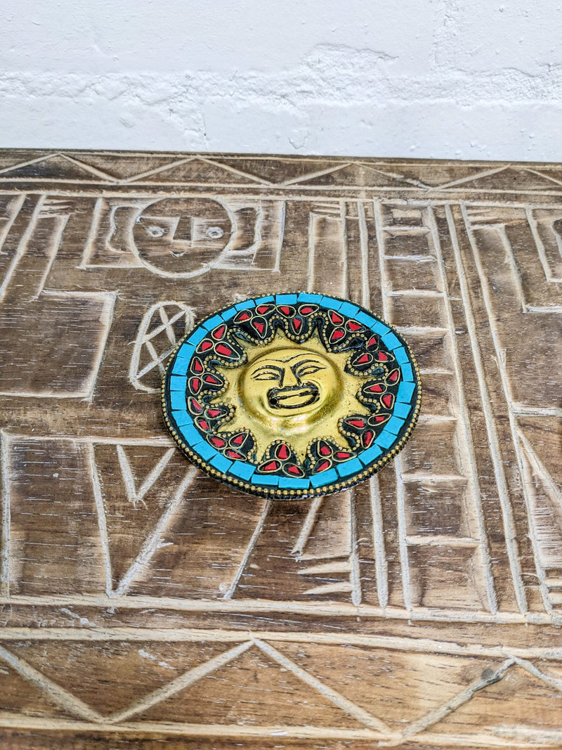 Metal Sun Incense Holder