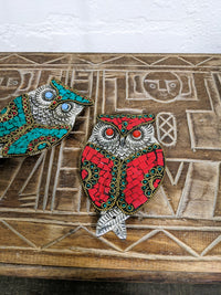 Metal Owl Incense Holder