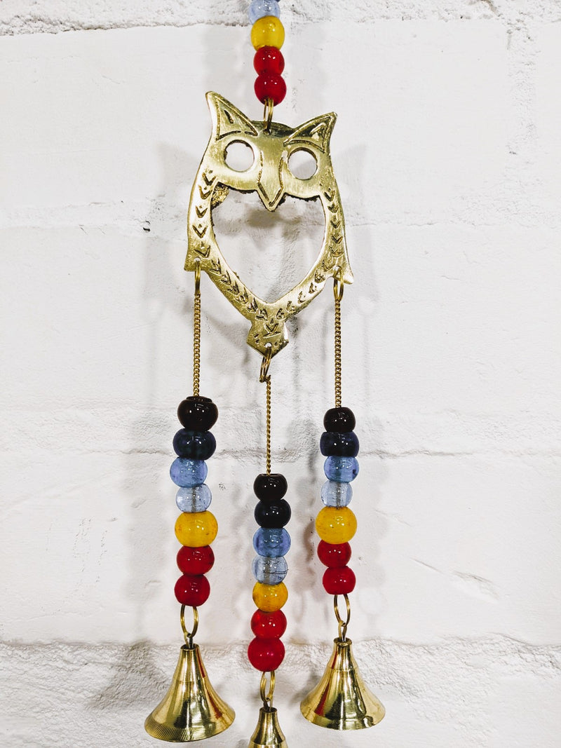 Metal Hanging Owl Beads