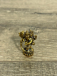 Tiny Brass Ganesh Dancing
