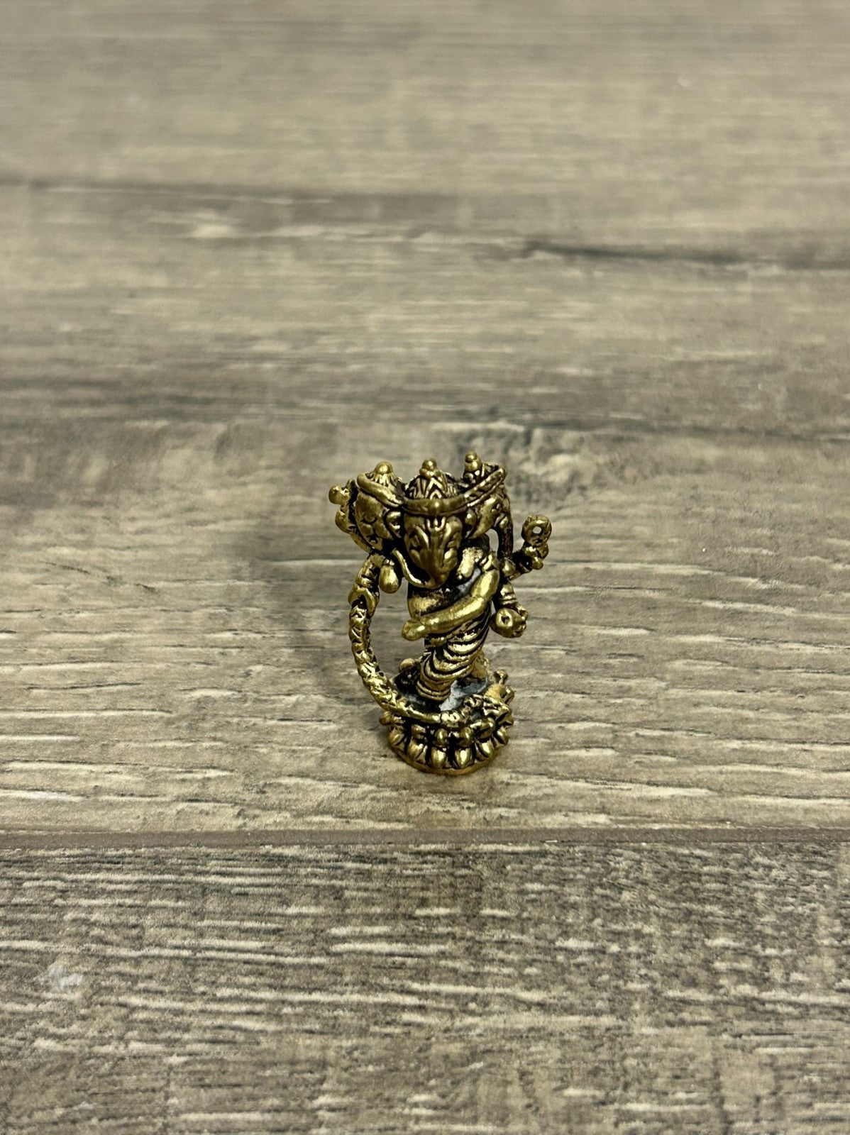 Tiny Brass Ganesh Dancing