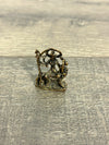 Tiny Brass Shiva Sitting On Lion