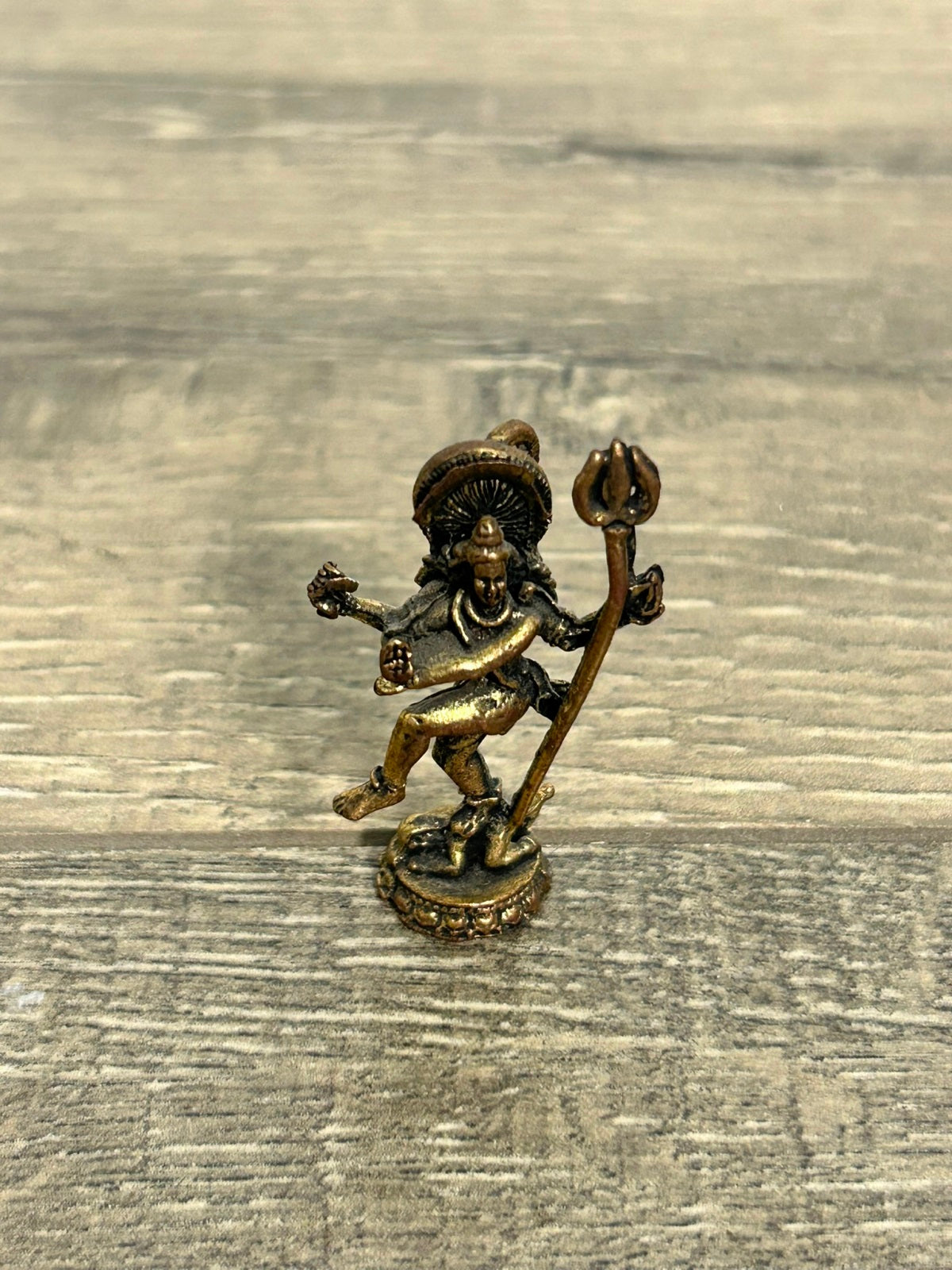 Tiny Brass Shiva Dancing