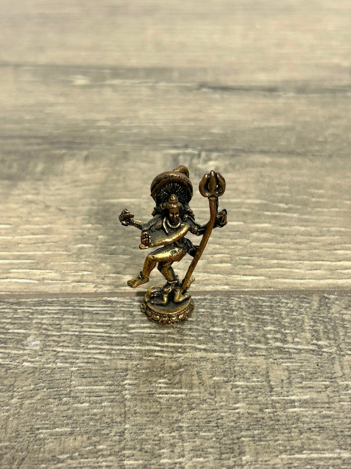 Tiny Brass Shiva Dancing