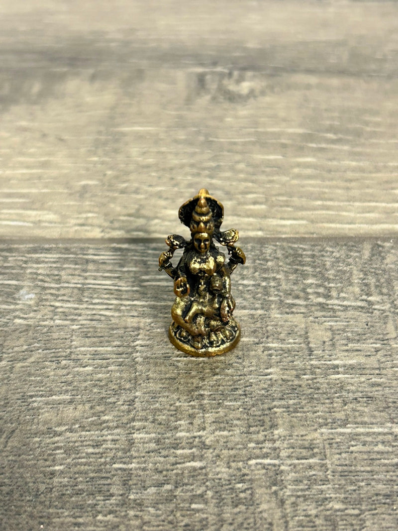 Tiny Brass Shiva Sitting
