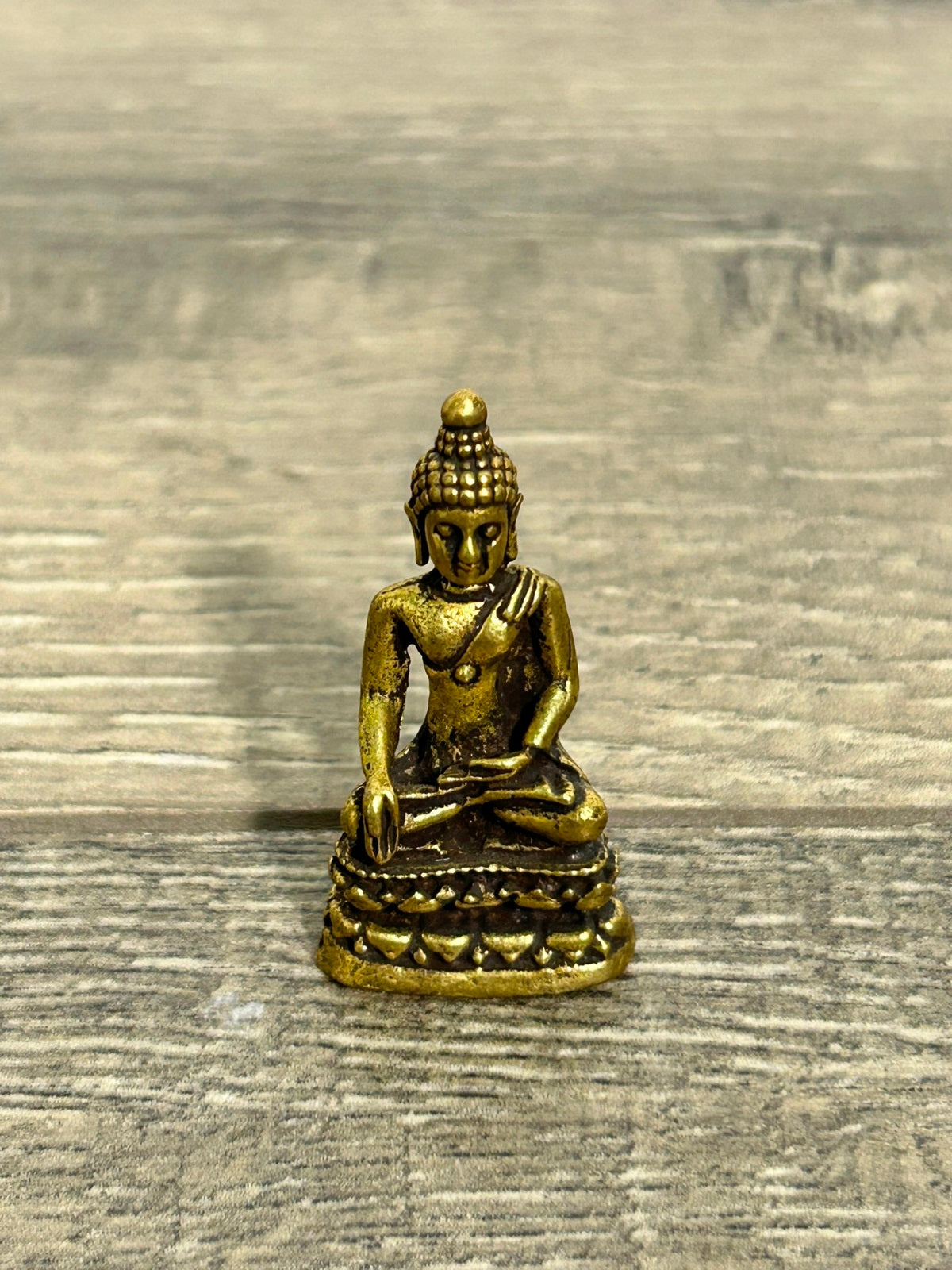 Tiny Brass Buddha