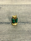 Small Metal & Stone Owl Incense Holder
