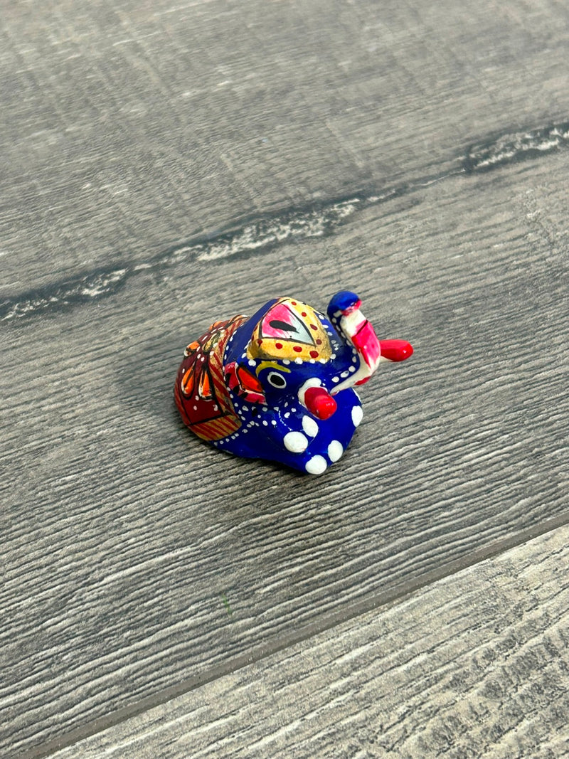 Small Metal Painted Elephant