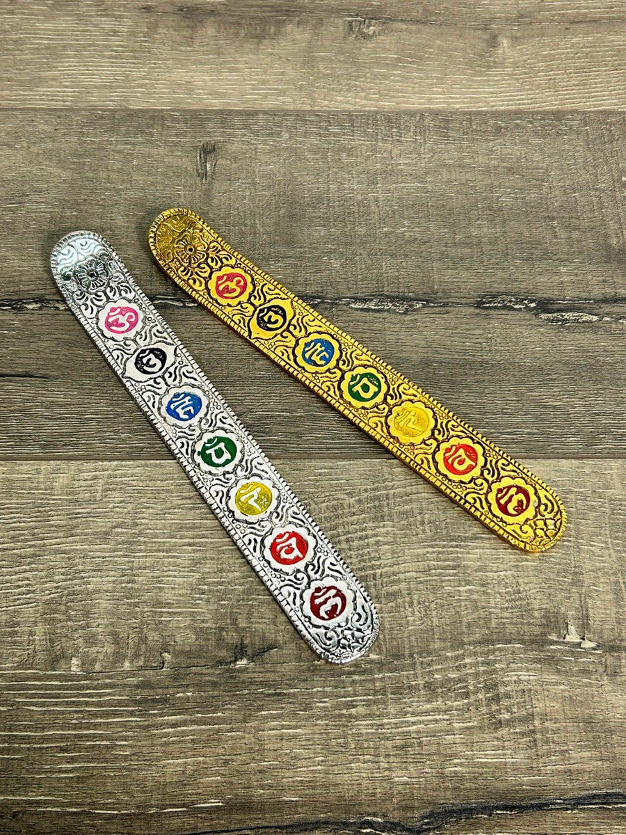 Aluminium Chakra Long Incense Holder