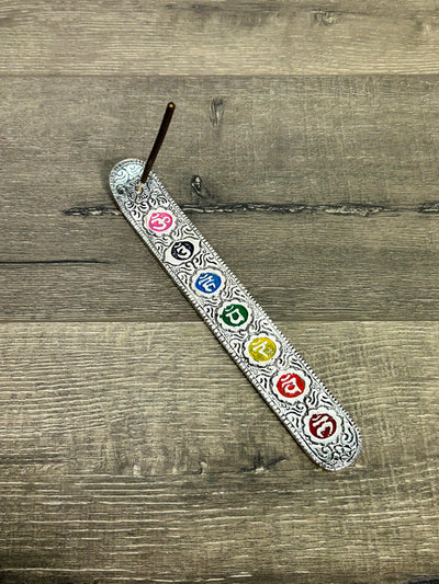 Aluminium Chakra Long Incense Holder