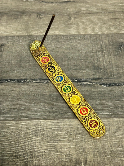 Aluminium Chakra Long Incense Holder