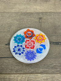Stone Round Chakra Incense Holder