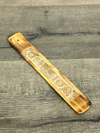Wooden Carved Chakra Incense Holder