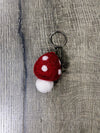 Keyring Felt Mushroom