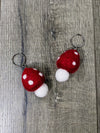 Keyring Felt Mushroom