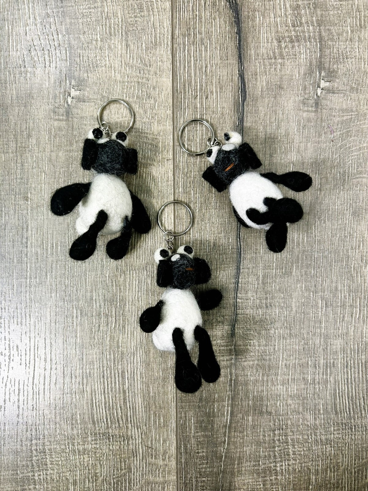 Felt Sheep Keyring