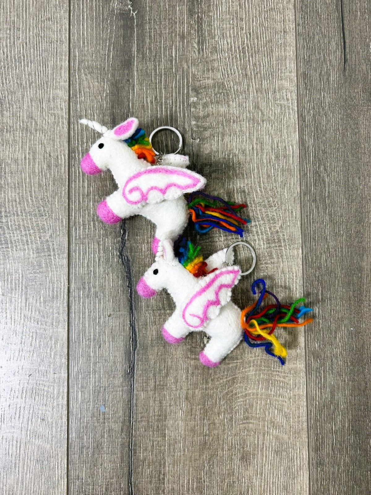 Felt Unicorn Keyring