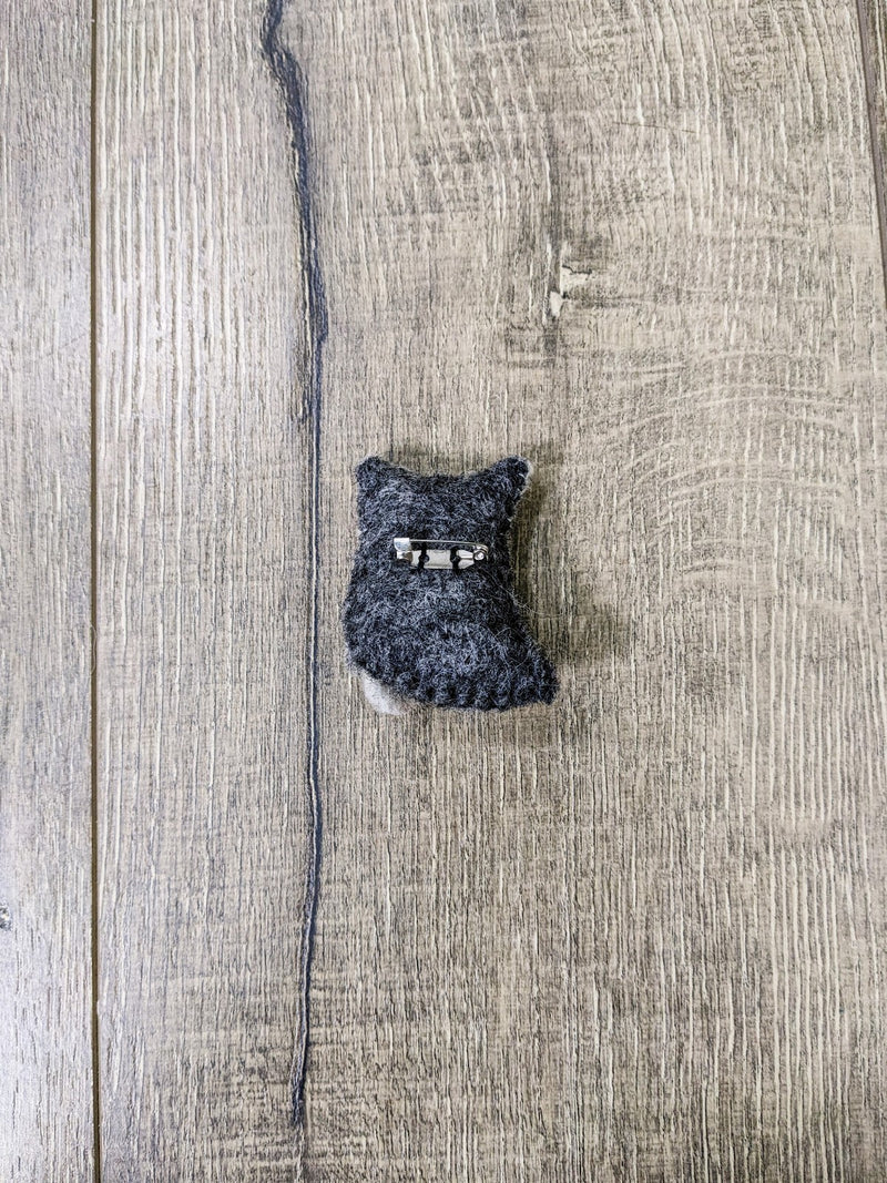 Felt Owl Brooch