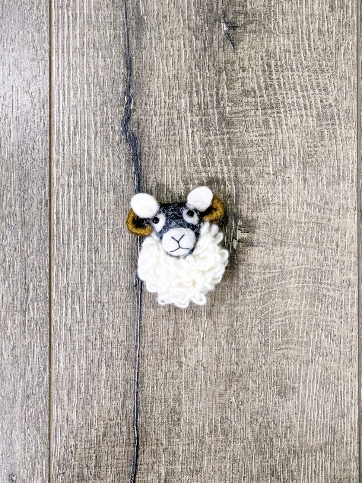 Felt Ram Brooch