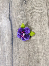 Felt Flower Brooch