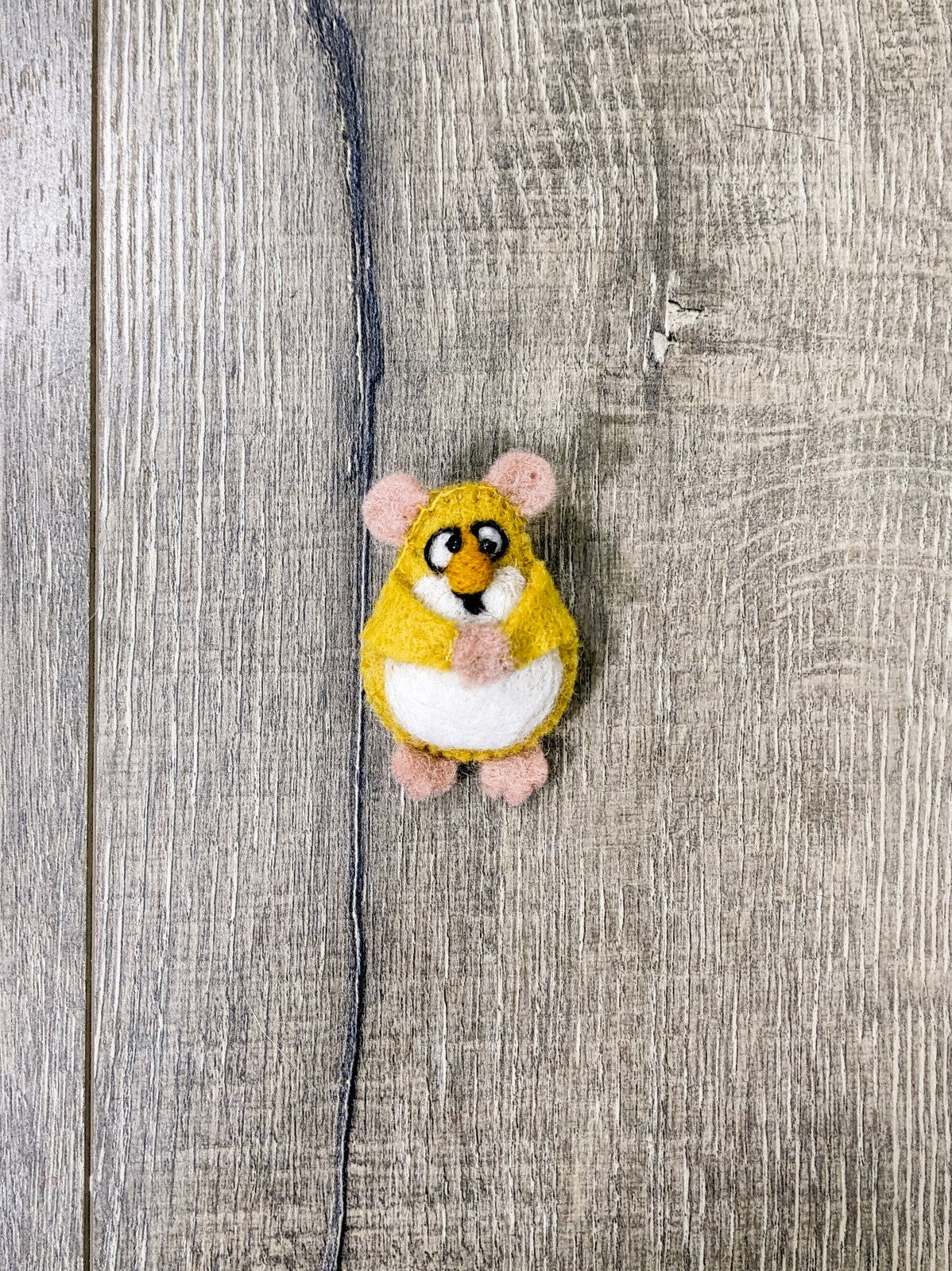 Felt Hamster Brooch
