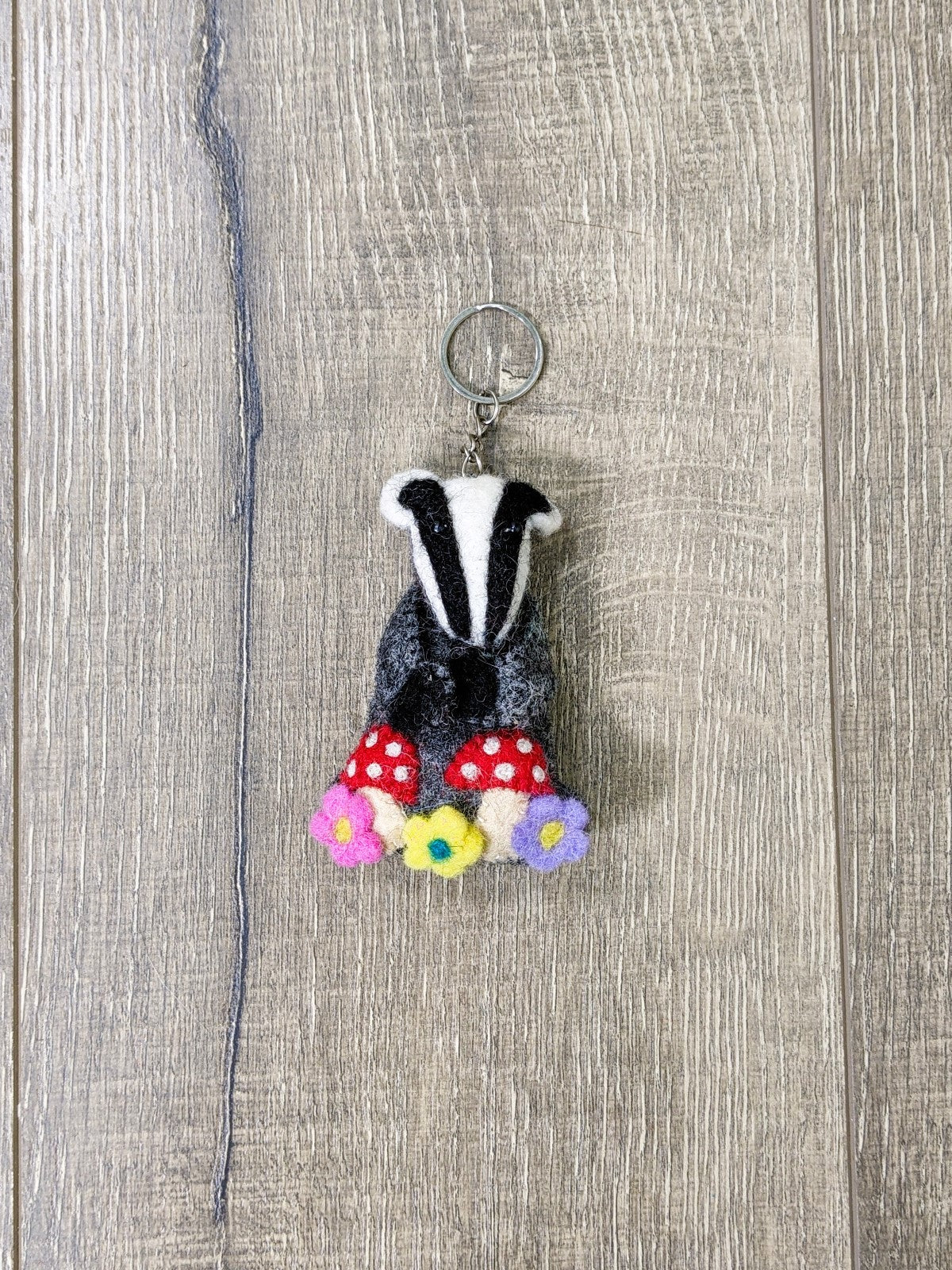Felt Badger Keyring