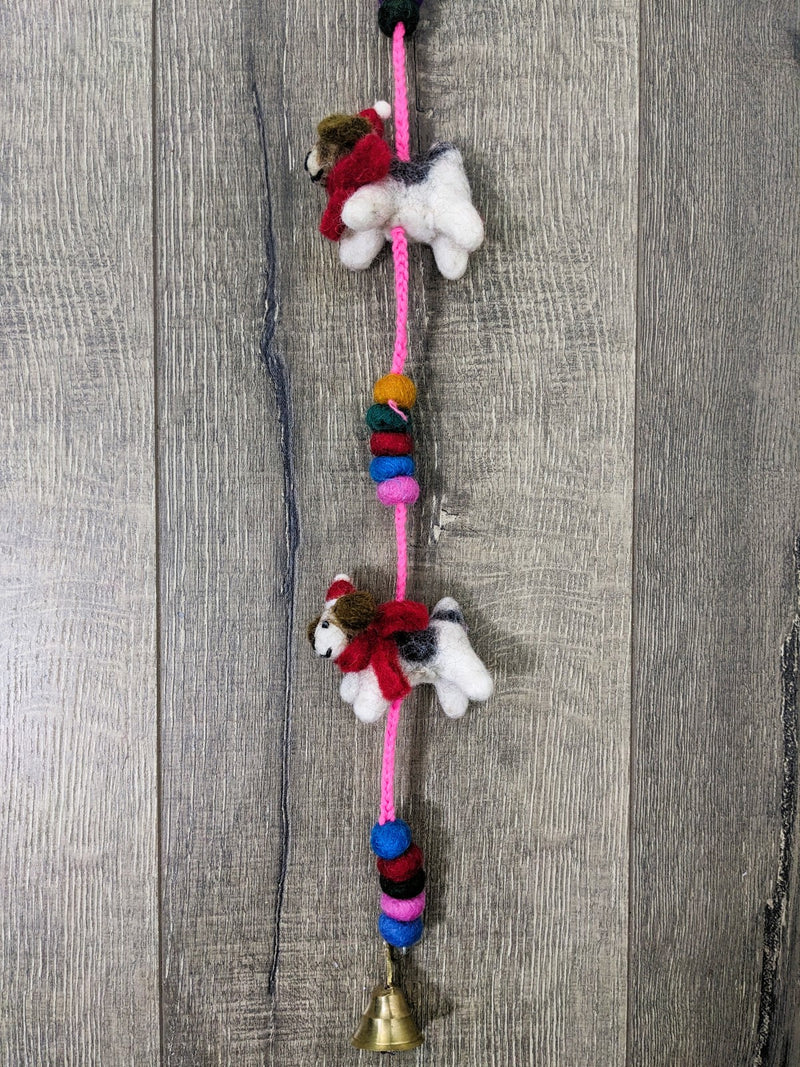 Hanging Felt Christmas Dog String