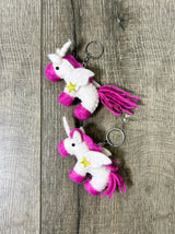 Felt Unicorn Keyring