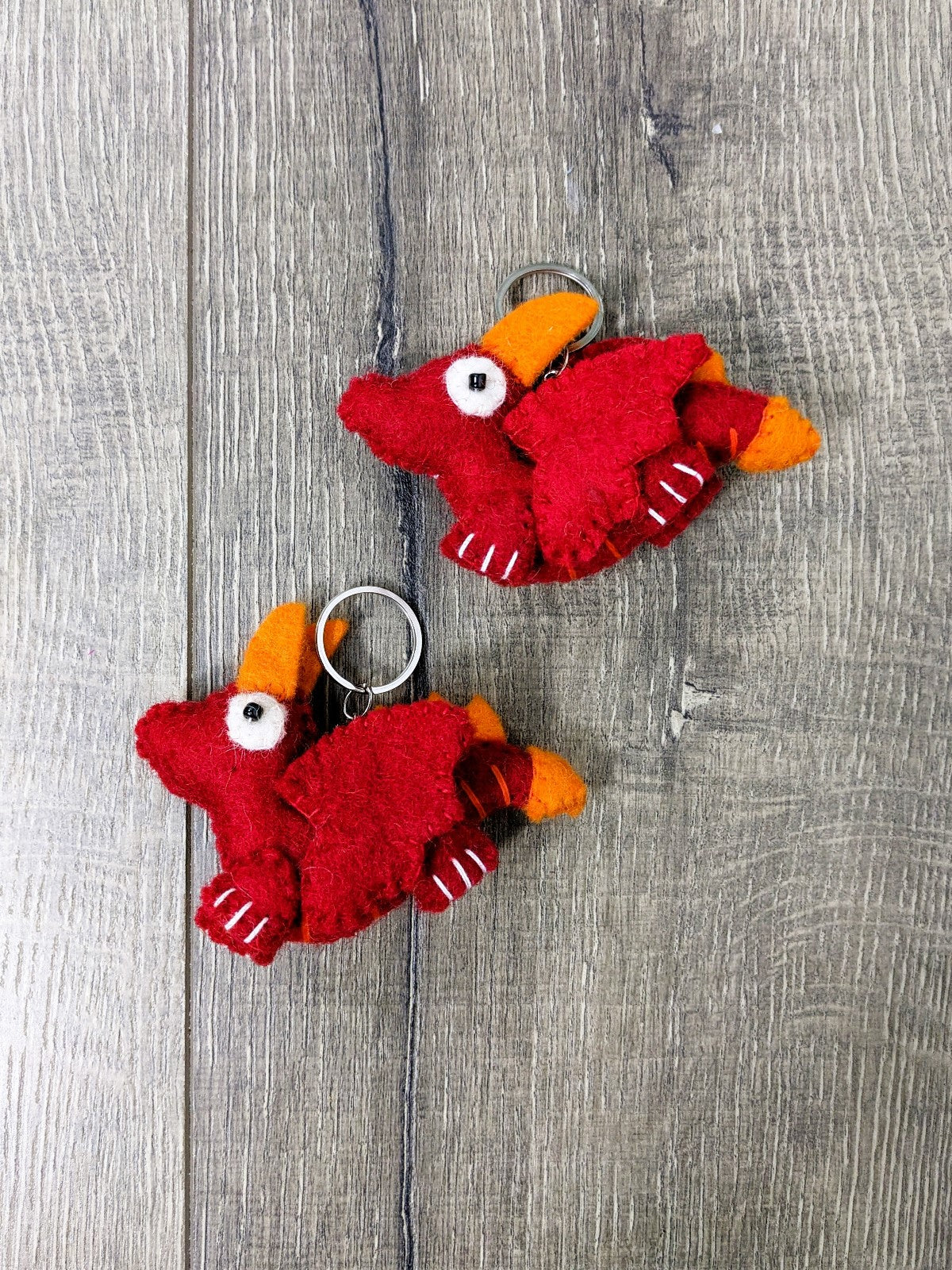 Felt Dragon Keyring