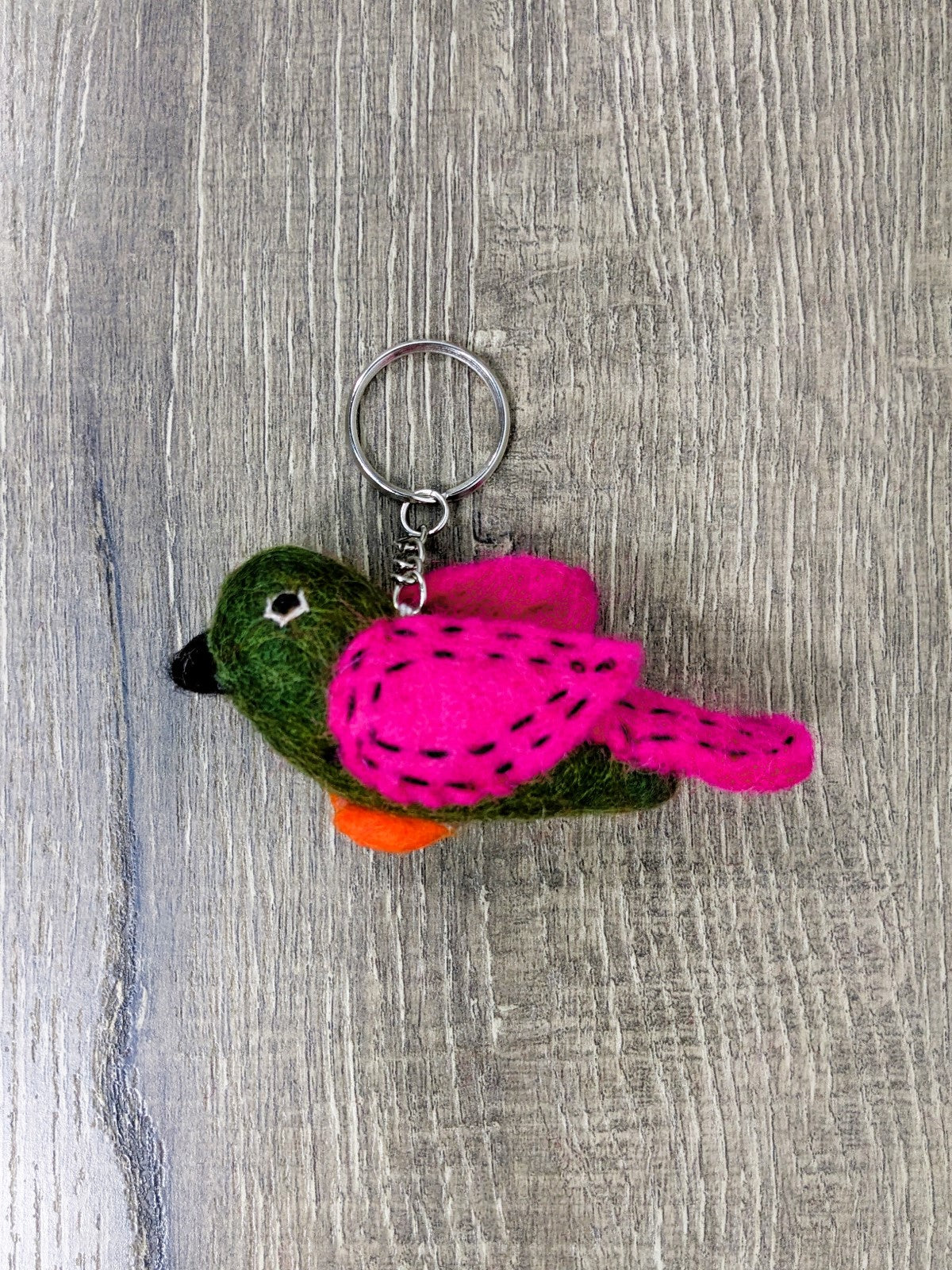 Felt Bird Keyring