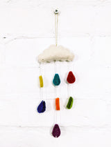 Felt Hanging Cloud & Rainbow Raindrops