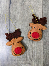 Felt Reindeer Head