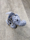 Felt Beaded Elephant Keyring