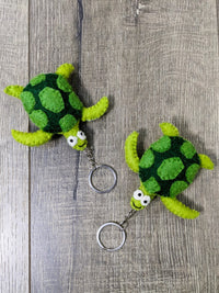 Felt Turtle Keyring
