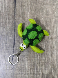 Felt Turtle Keyring