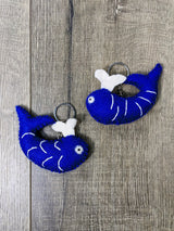 Felt Whale Keyring