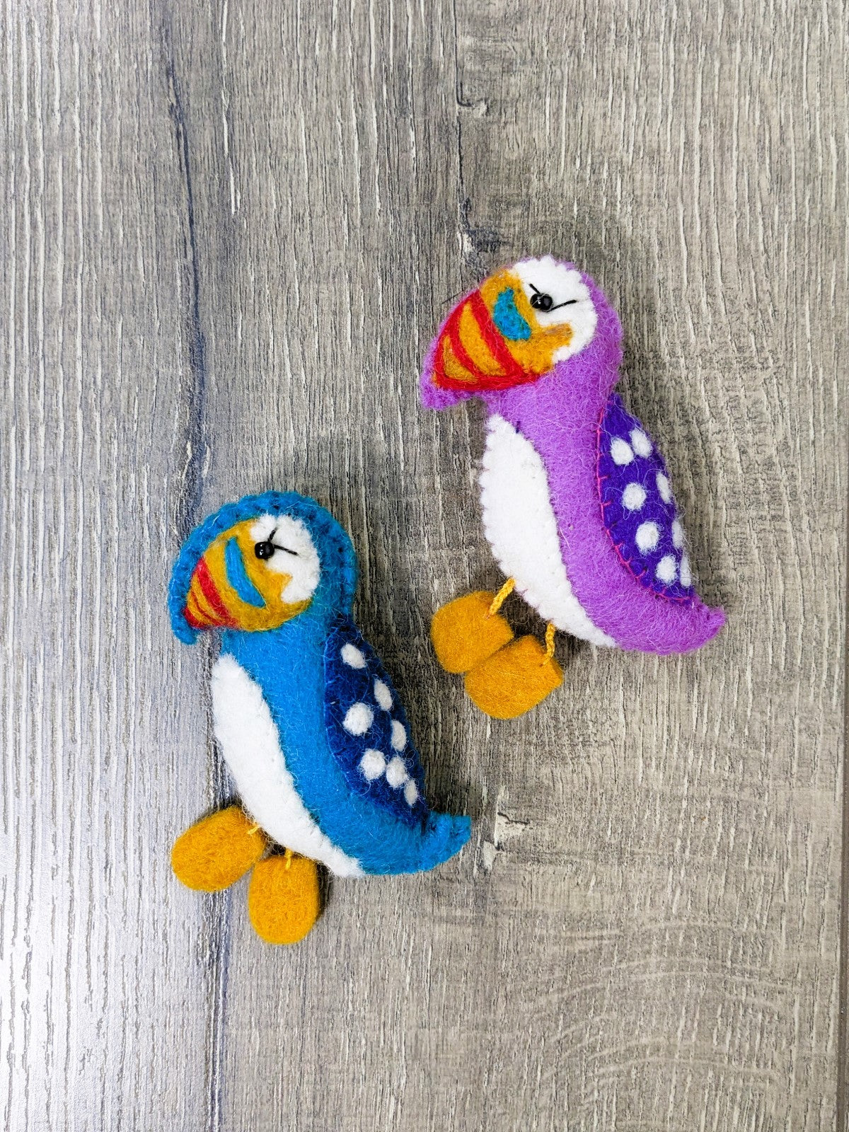 Felt Puffin Brooch