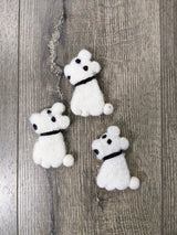 Felt Dog Brooch