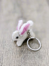 Felt Rabbit Keyring