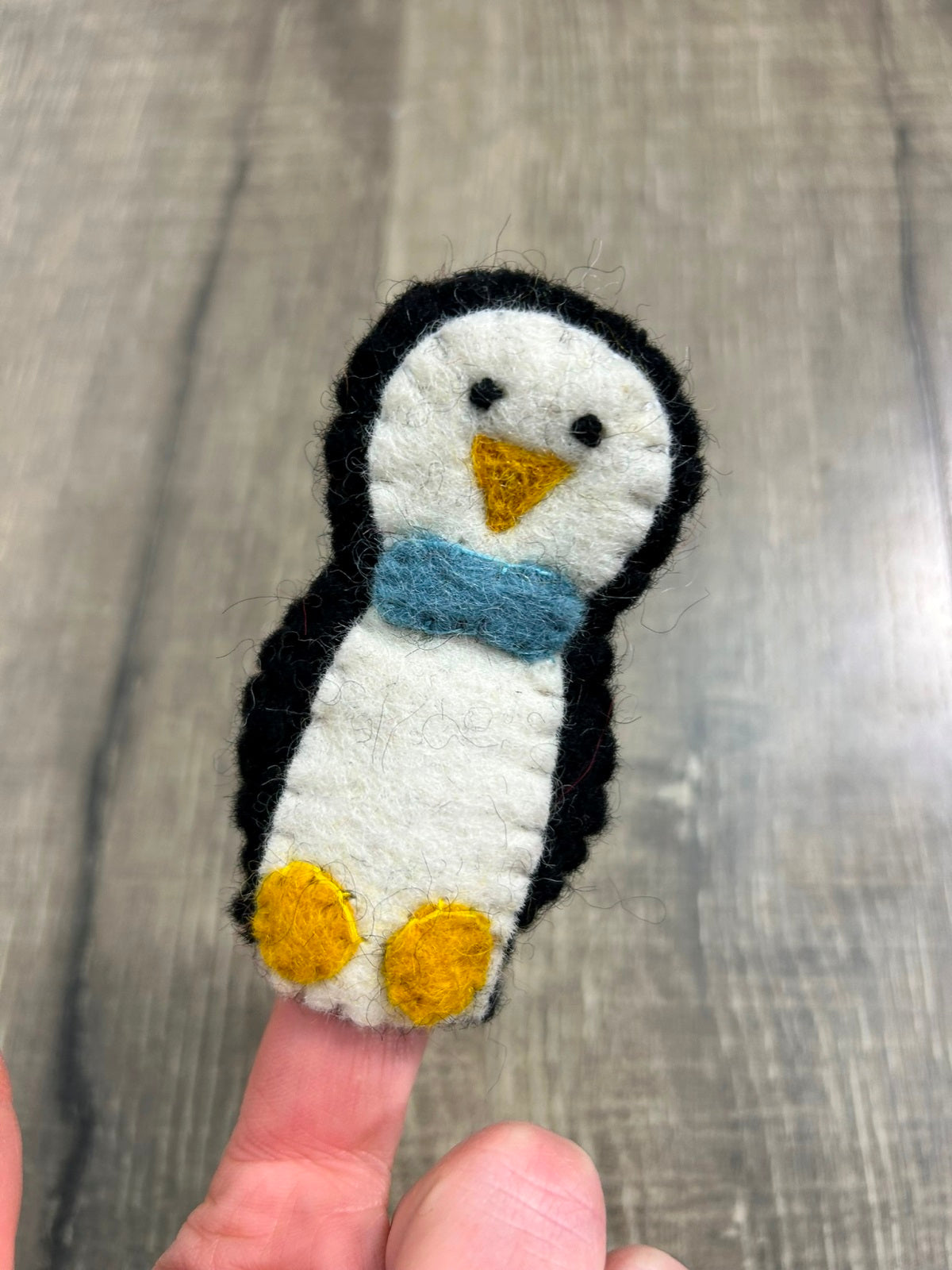 Felt Penguin Finger Puppet