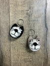 Felt Cat Head Keyring